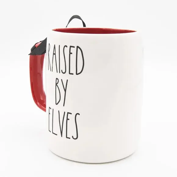 Rae Dunn The Elf Mug, Raised By Elves 20th Anniversary 16oz Coffee Cup - Picture 4 of 10